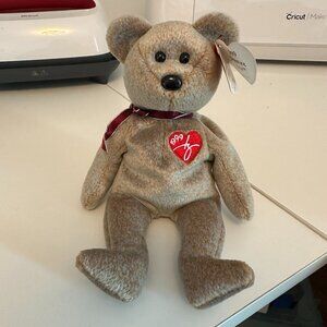 Ty Beanie Baby Collectibles 1999 Signature Bear Hang Tag Attached